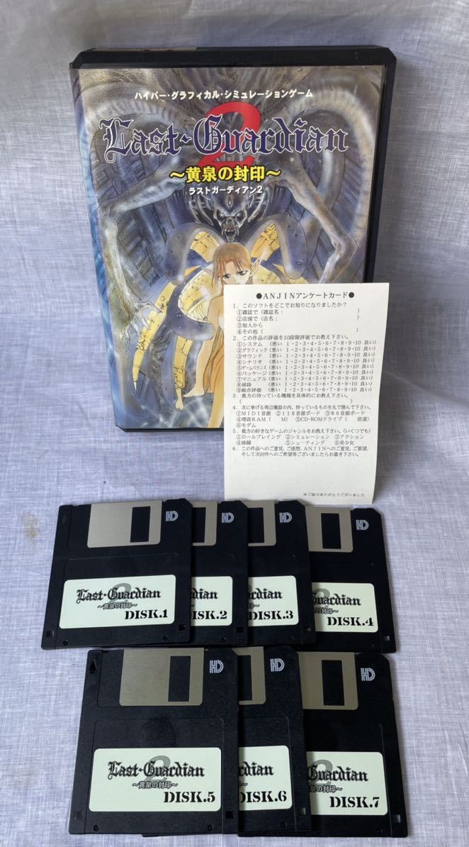 PCゲーム 3.5”2HD×7 動作未確認 ラストガーディアン2 黄泉の封印 ANJIN ハイパー グラフィカル シミュレーション PC98シリーズ ジャンク _5