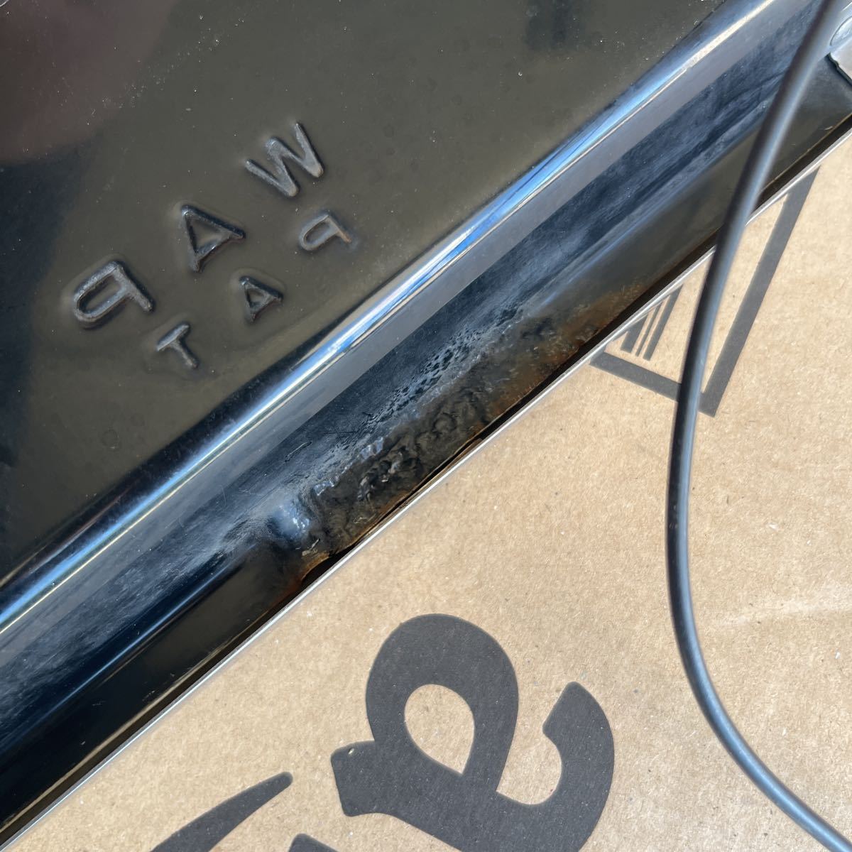 WAP PAT 字光式ナンバーフレーム 電球 旧車 当時物 ハイソ 街道