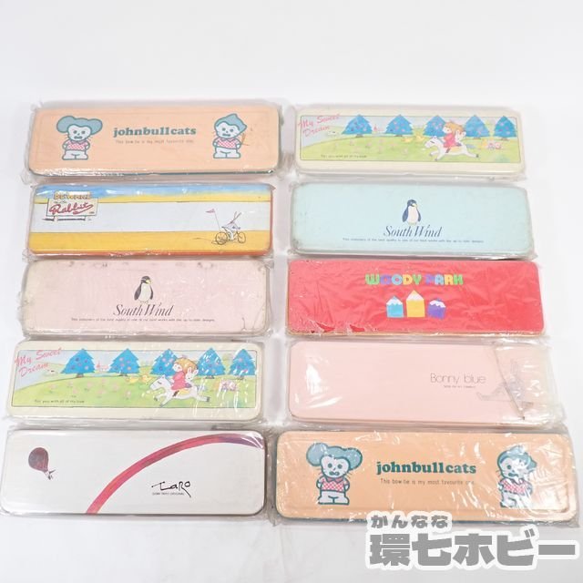 昭和　レトロ　ファンシー　ヤングコクヨ　breezy forest　缶ペンケース 2TC51◇未使用 昭和レトロ パイロット 他 缶ペンケース 筆箱 まとめ