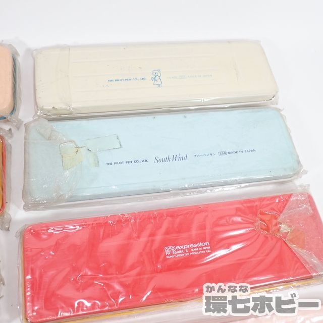 2TC51◇未使用 昭和レトロ パイロット 他 缶ペンケース 筆箱 まとめ