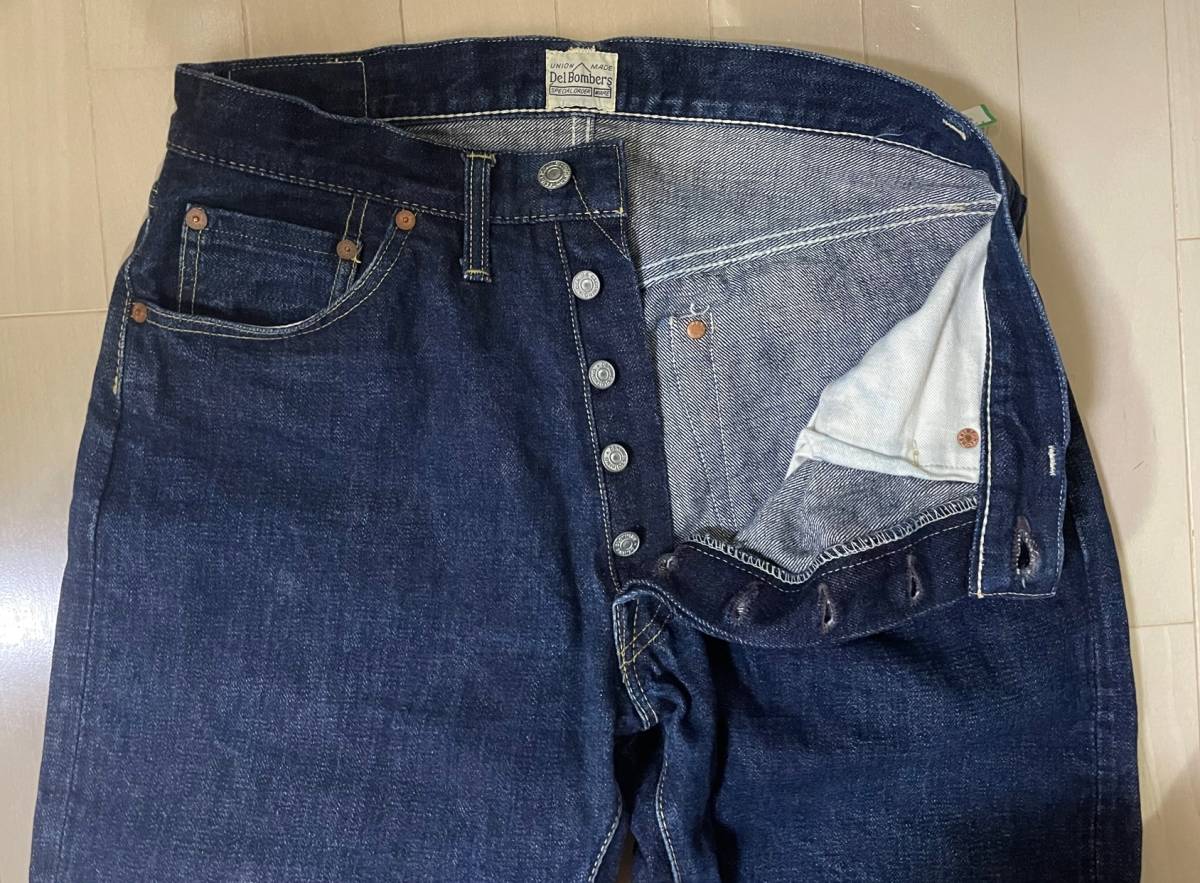 美品希少 旧DENIME×Del Bombers （旧ドゥニーム× デルボマーズ）コラボ 