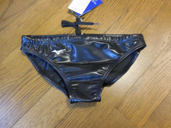 【mizuno】ミズノ ウォーターポロ/ポロパン 黒/サイズM 水球水着 競パン ビキニ 競泳水着