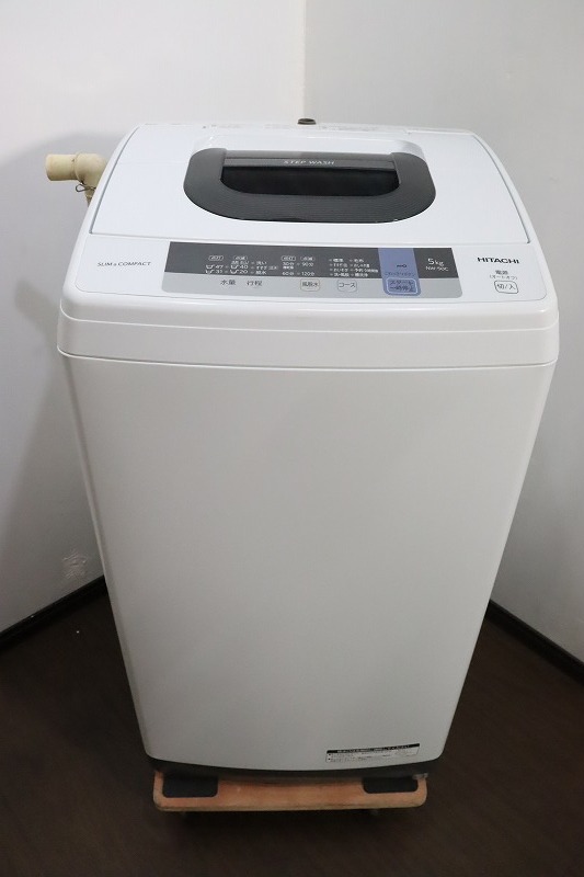 P1320 HITACHI/日立 全自動電気洗濯機 NW-50C 18年製 5.0kg 122L 
