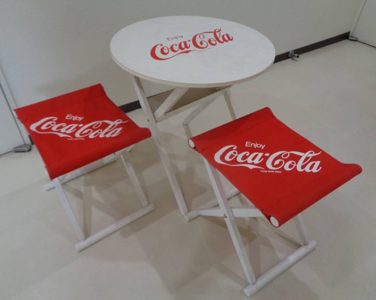 当時物・希少】☆ コカ・コーラ ファミリー テーブル＆チェア スーパー