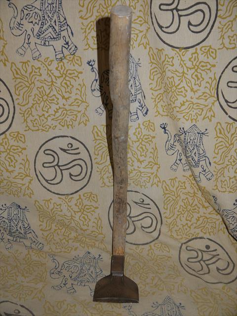 手斧 釿 ちょうな 刃長約96㎜ 大工道具 レトロ 古道具 手斧 山師道具　NO.3