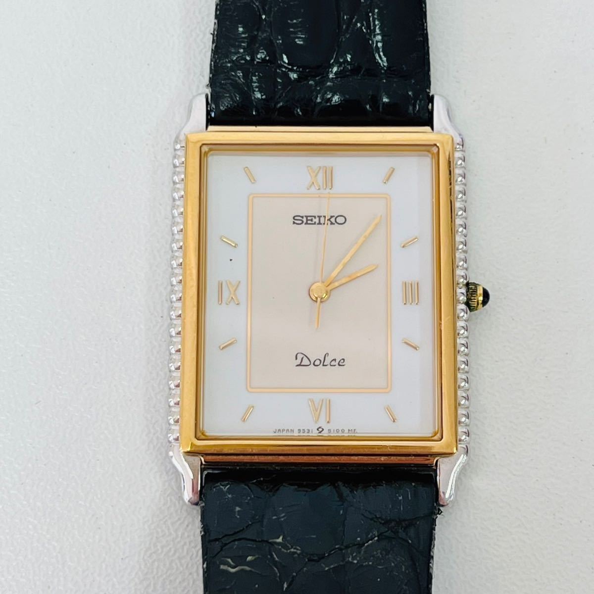 不動】SEIKO セイコー Dolce ドルチェ 14KT 9531-5120 メンズ 腕時計  
