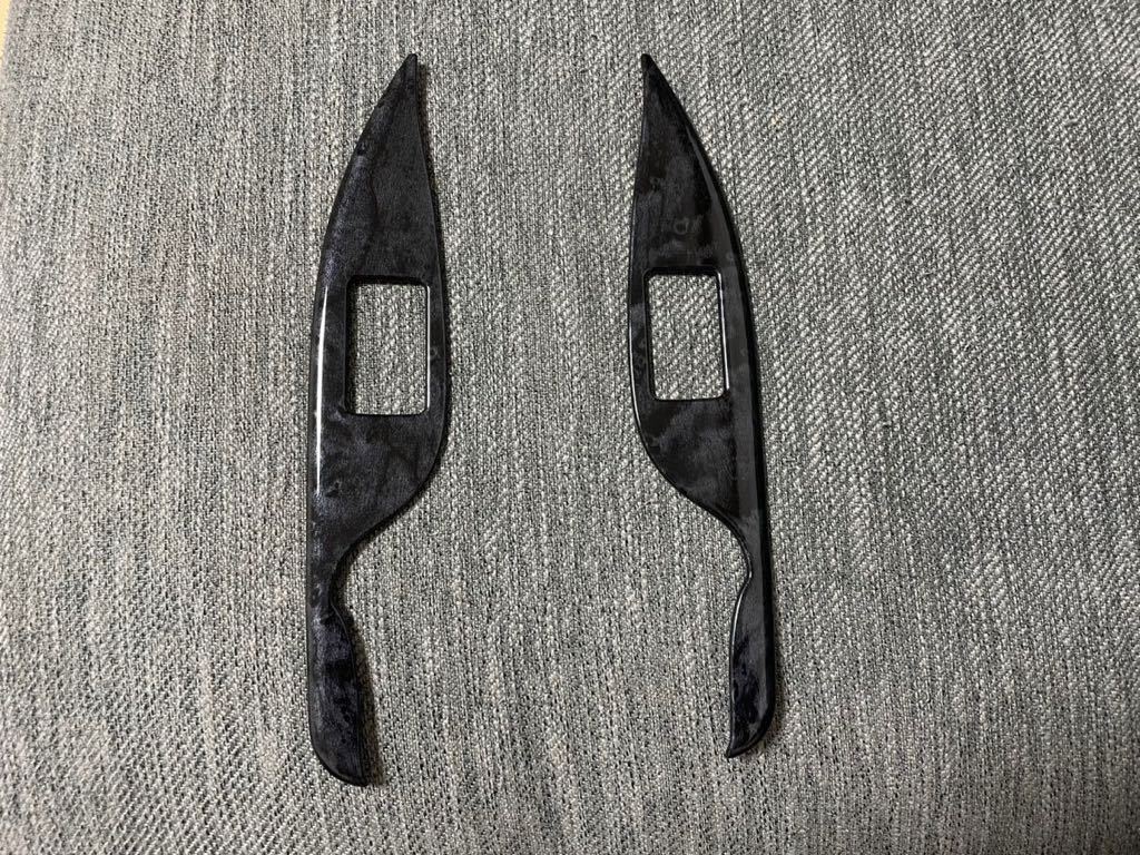 【新品未使用】30アルファード/ヴェルファイア　セカンドシートドアスイッチパネル　黒木目調