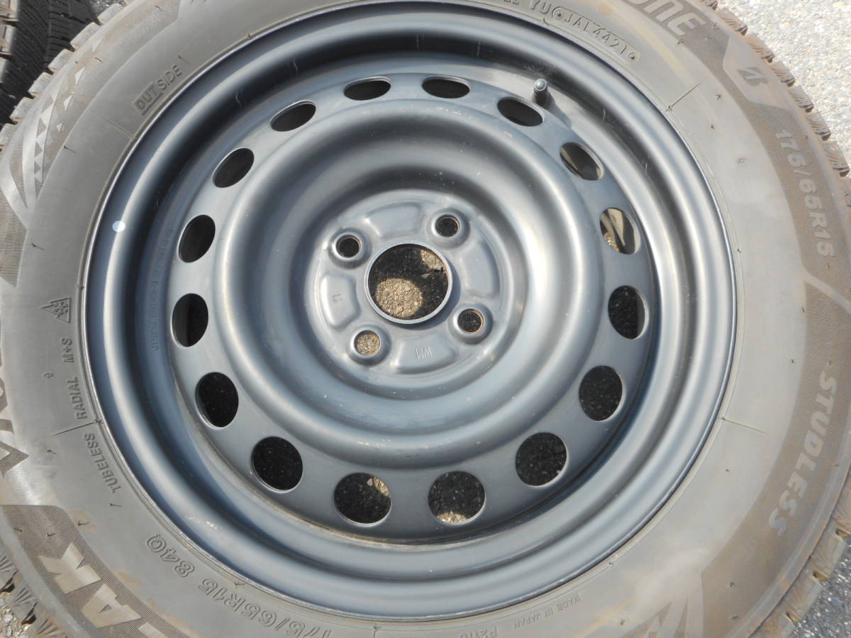 アクア等 トヨタ 純正 スチールホイール 鉄チン 5J 15インチ +39