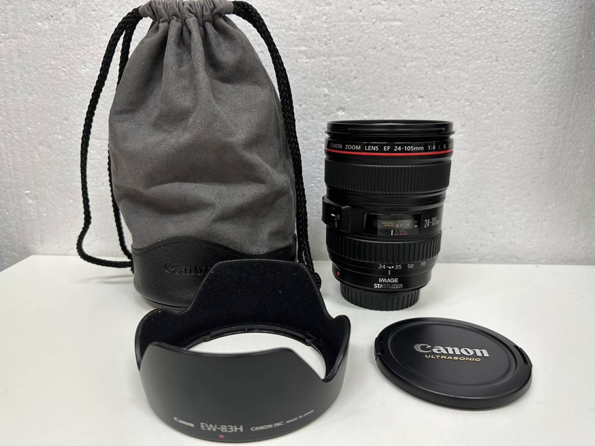 C-19954】Canon ZOOM LENS EF 24-105mm 1:4L IS USM ズームレンズ 動作