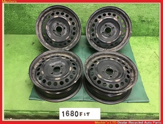 送料無料】GP5 フィット HV 後期 純正 スチールホイール 15×6J 4穴-100 4