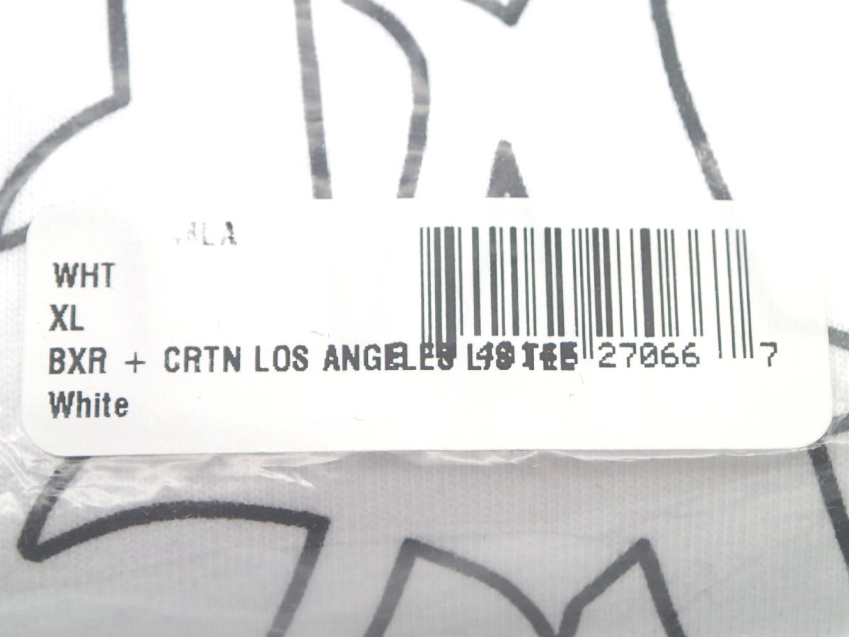 MISTER CARTOON BORN RAISED LOS ANGELES LA L/S TEE WHITE XL 