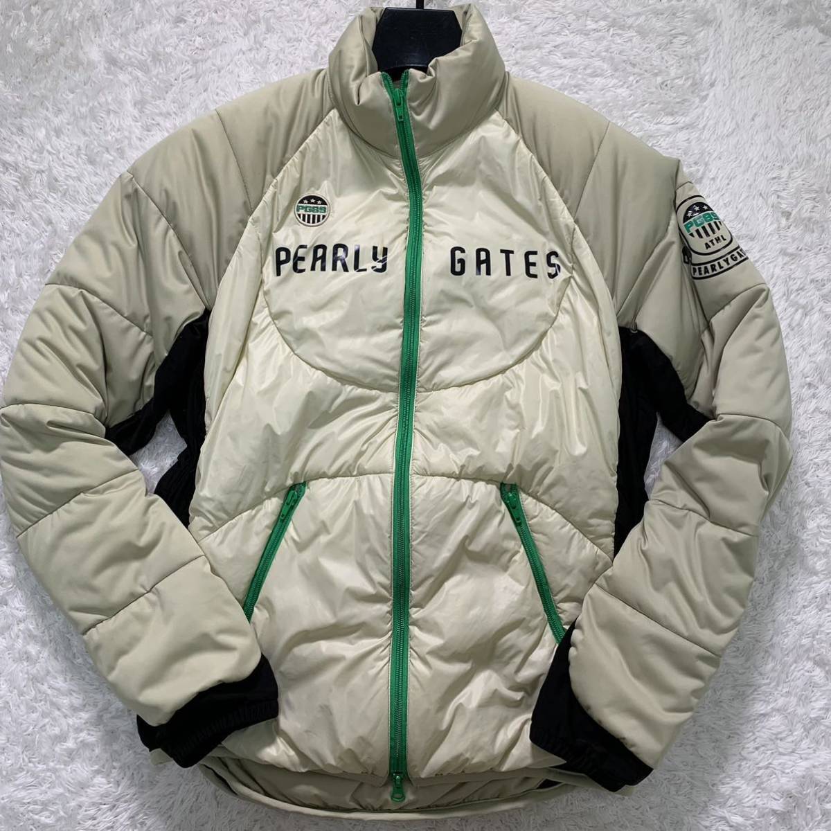 お得，人気セール 良品 L相当 PEARLY GATES 軽量 ダウンジャケット ブルゾン パーリーゲイツ ゴルフウェア アウター ベージュ ストレッチ 伸縮性 メンズ(パーリーゲイツ)｜売買されたオークション情報、yahooの商 ジャンパー、ジャケット