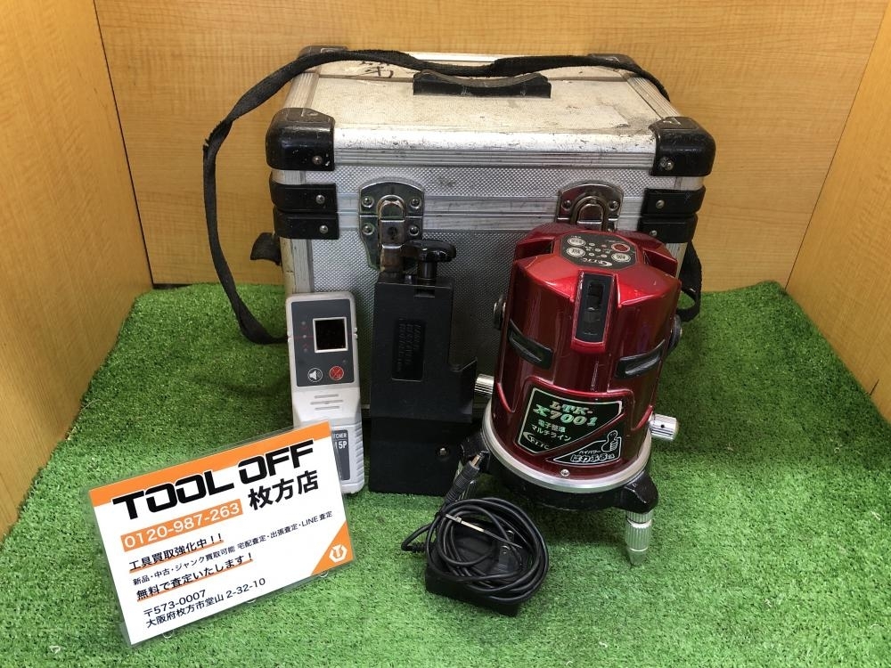 014〇おすすめ商品〇テクノ レーザー墨出し器 LTK-X7001 ※未校正 ※