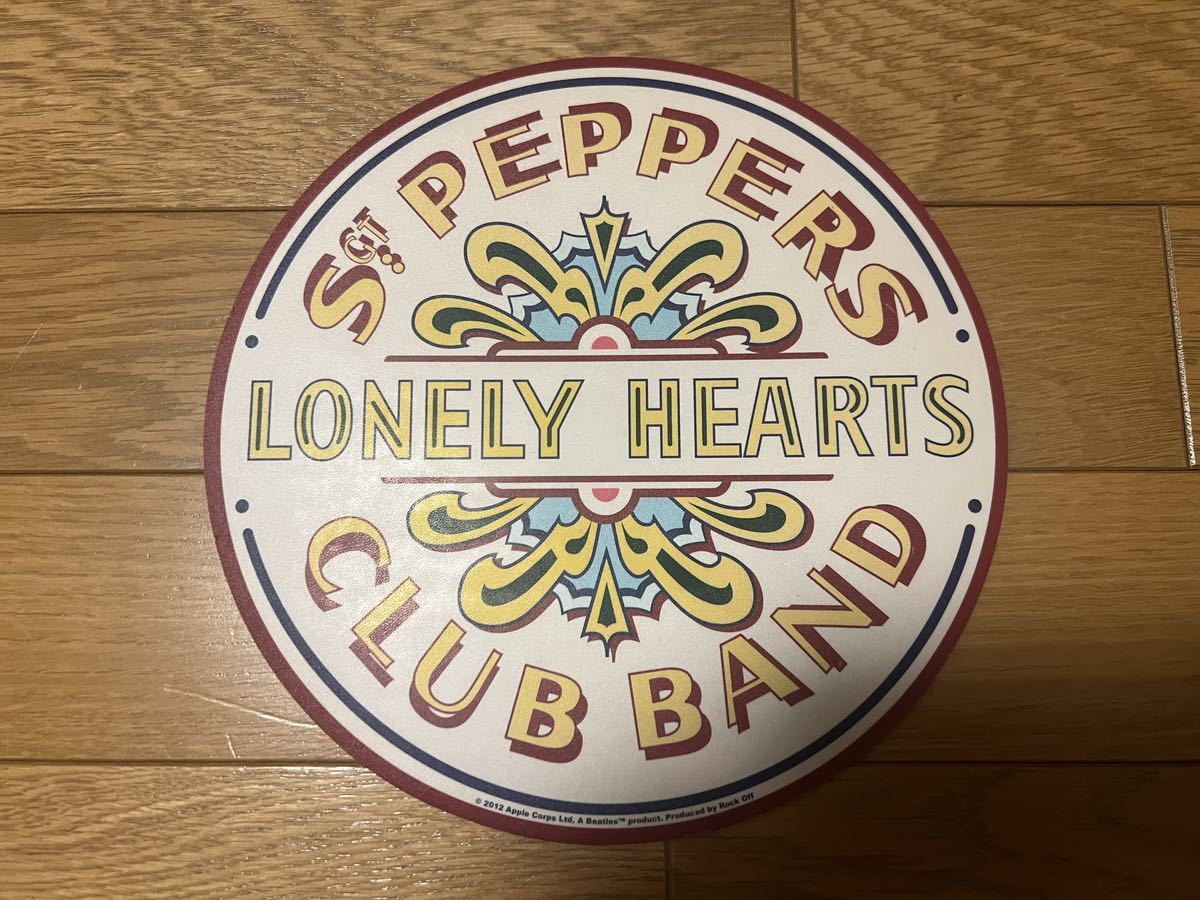 BEATLES ビートルズ サージェントペパー オフィシャルグッズ マウスパッド ドラムヘッド型
