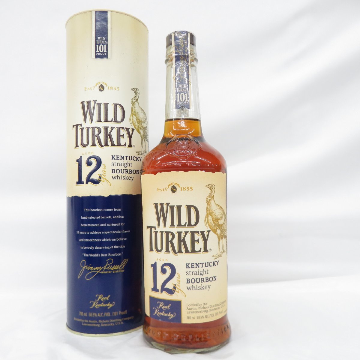 12年 ワイルドターキー TURKEY WILD 青ラベル 筒状ケース入り 700ml 