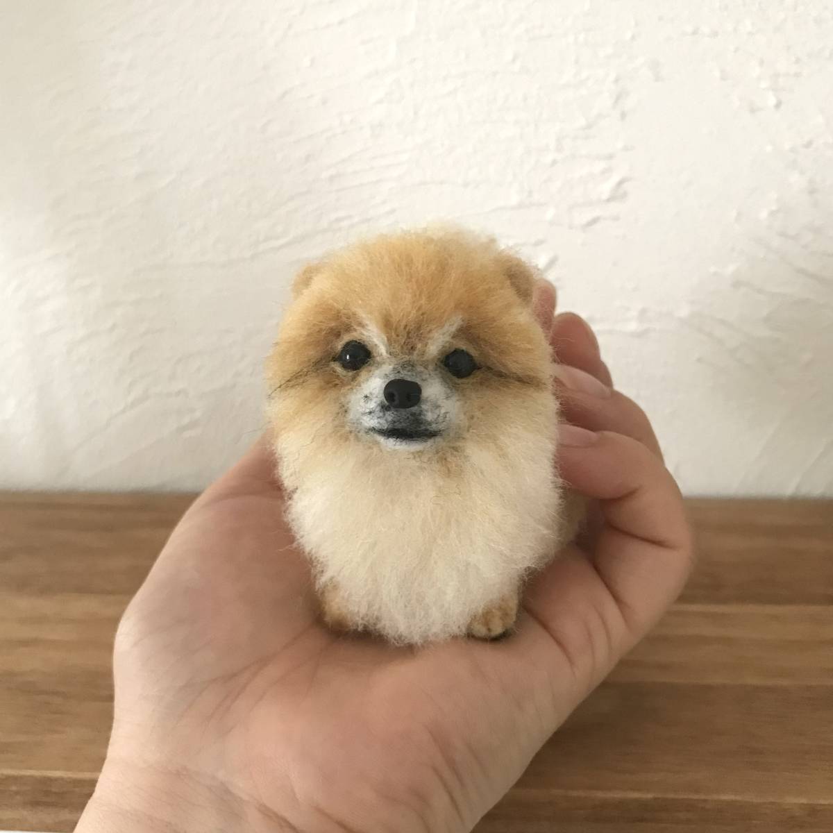 ポメラニアン ハンドメイド | iichi 羊毛フェルト 犬 - 羊毛フェルト 