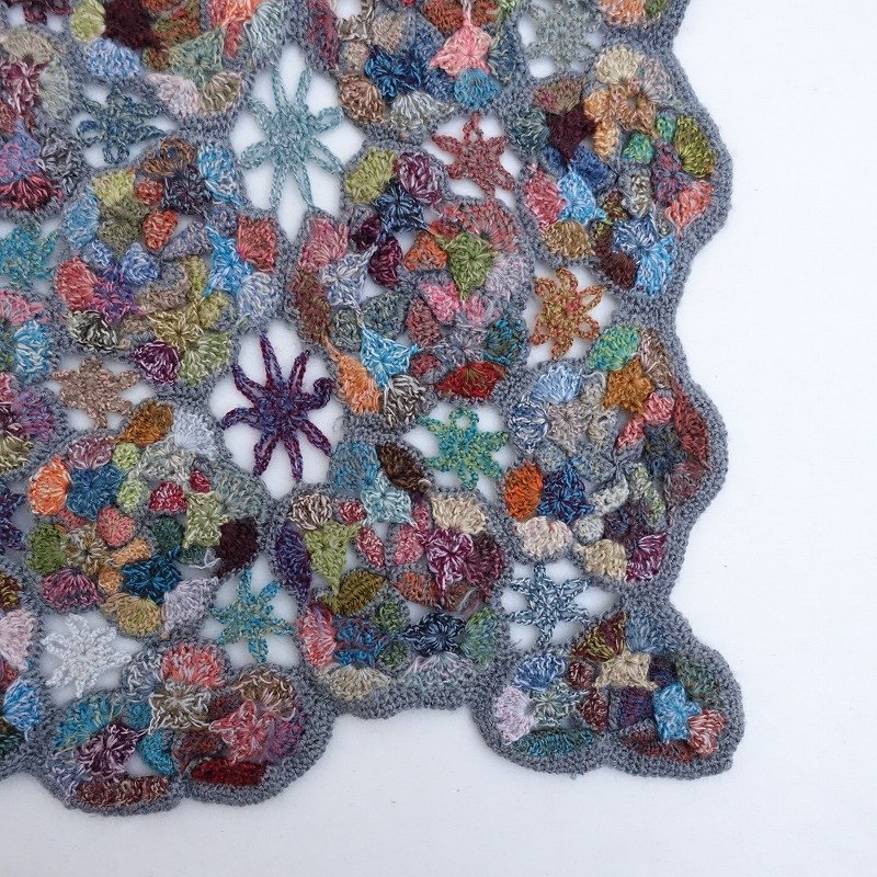 美品】ソフィーディガール sophie digard *ウールストール*モチーフ