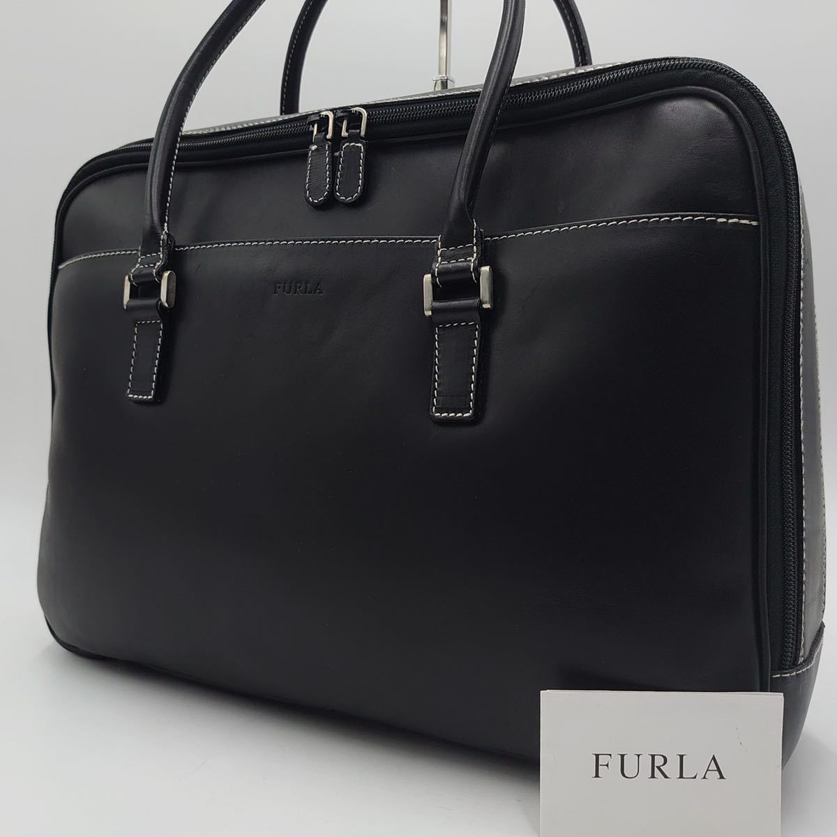 1円〜【極美品】フルラ FURLA トートバッグ ビジネスバッグ ブリーフ