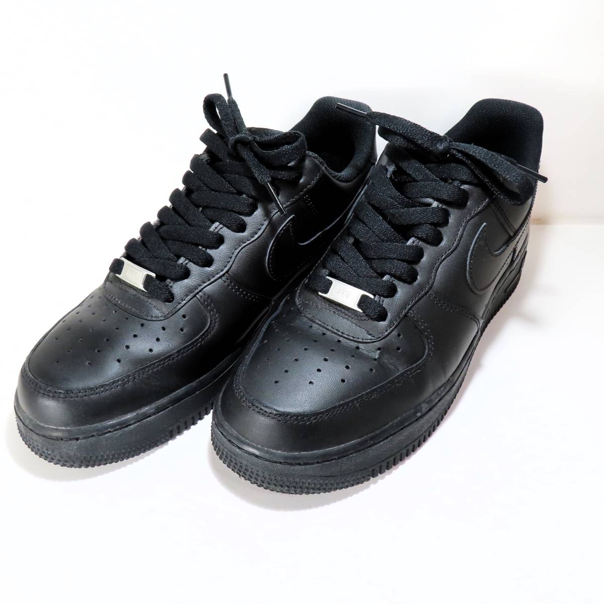 美品 NIKE AIR FORCE 1 ナイキ エアフォース1 メンズ シューズ スニーカー 靴 26.5cm 黒 ブラック