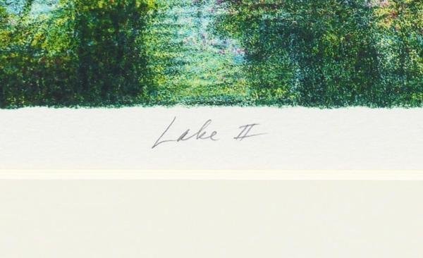 真作】【WISH】ハロルド・アルトマン Harold Altman「湖Ⅱ」リトグラフ