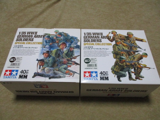 タミヤ 1/35 ドイツ兵スペシャルコレクション No.1&No.2 40周年 TAMIYA