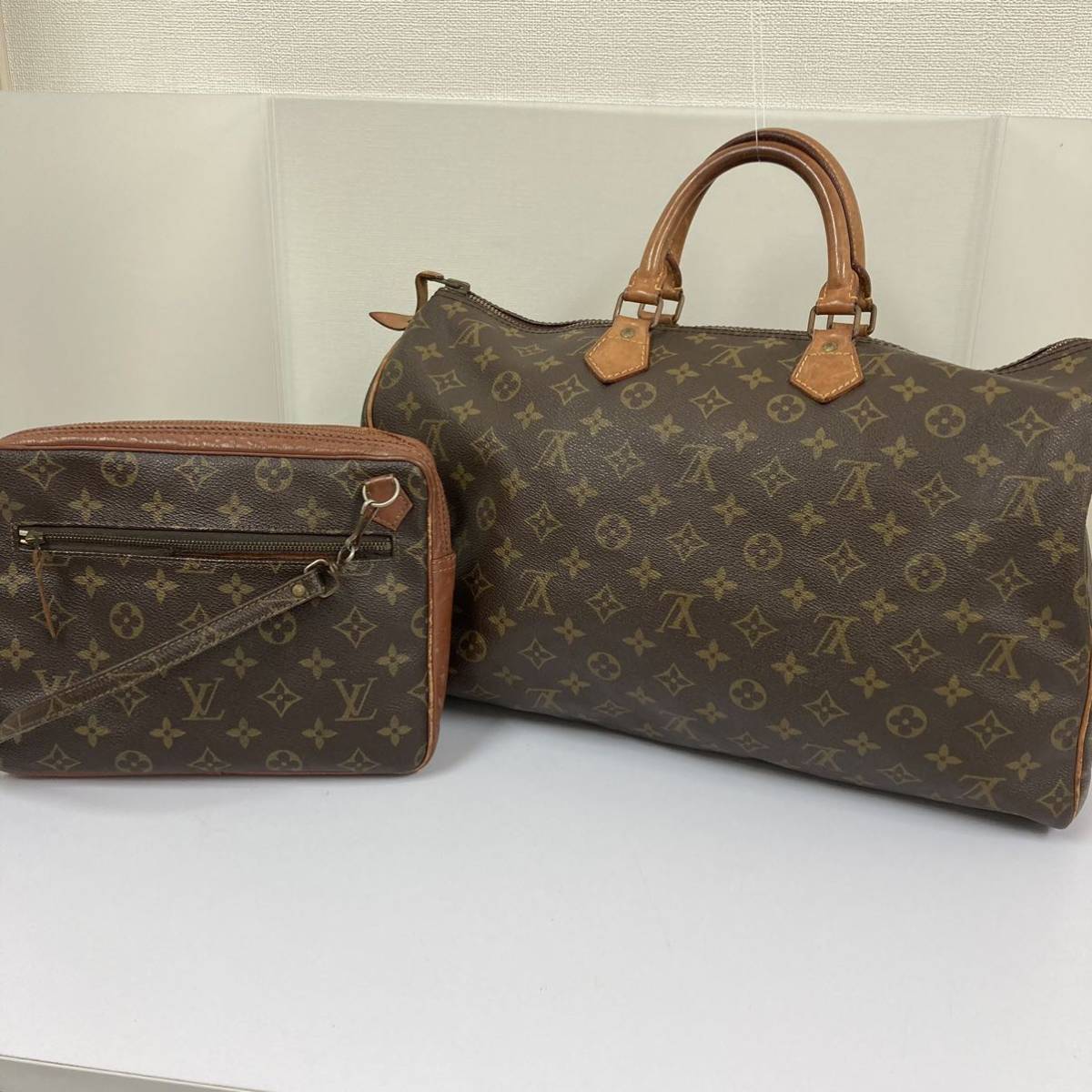 1006 LOUIS VUITTON ルイヴィトン スピーディ40 ハンドバッグ　サックスポ　ショルダーバッグ　クラッチバッグ