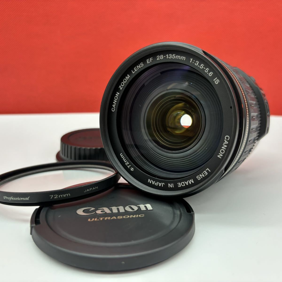 ◆ 未使用保管品 Canon ZOOM LENS EF 28-135mm F3.5-5.6 IS ULTRASONIC IMAGE STABILIZER カメラレンズ AF動作確認済 キャノン