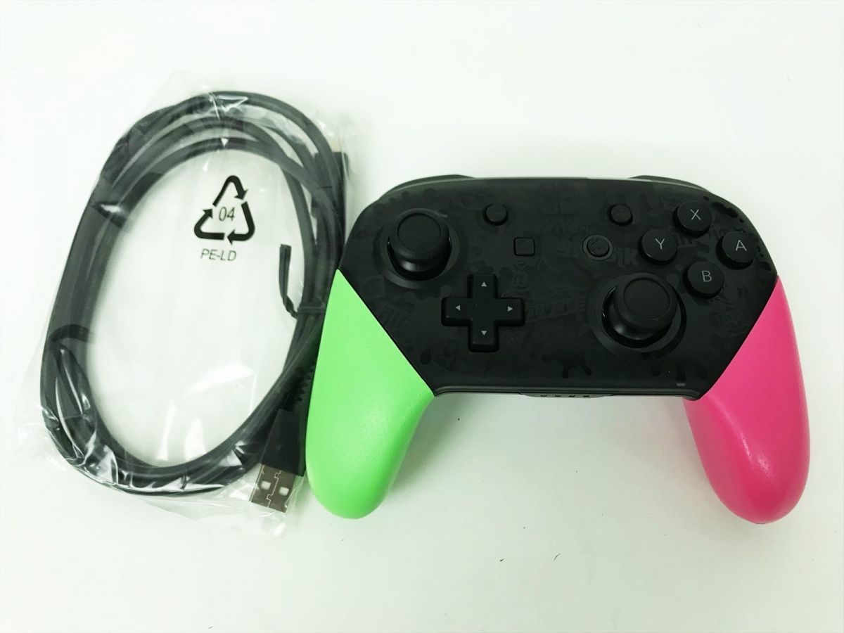 1円】任天堂 純正 Nintendo Switch Proコントローラー スプラトゥーン2