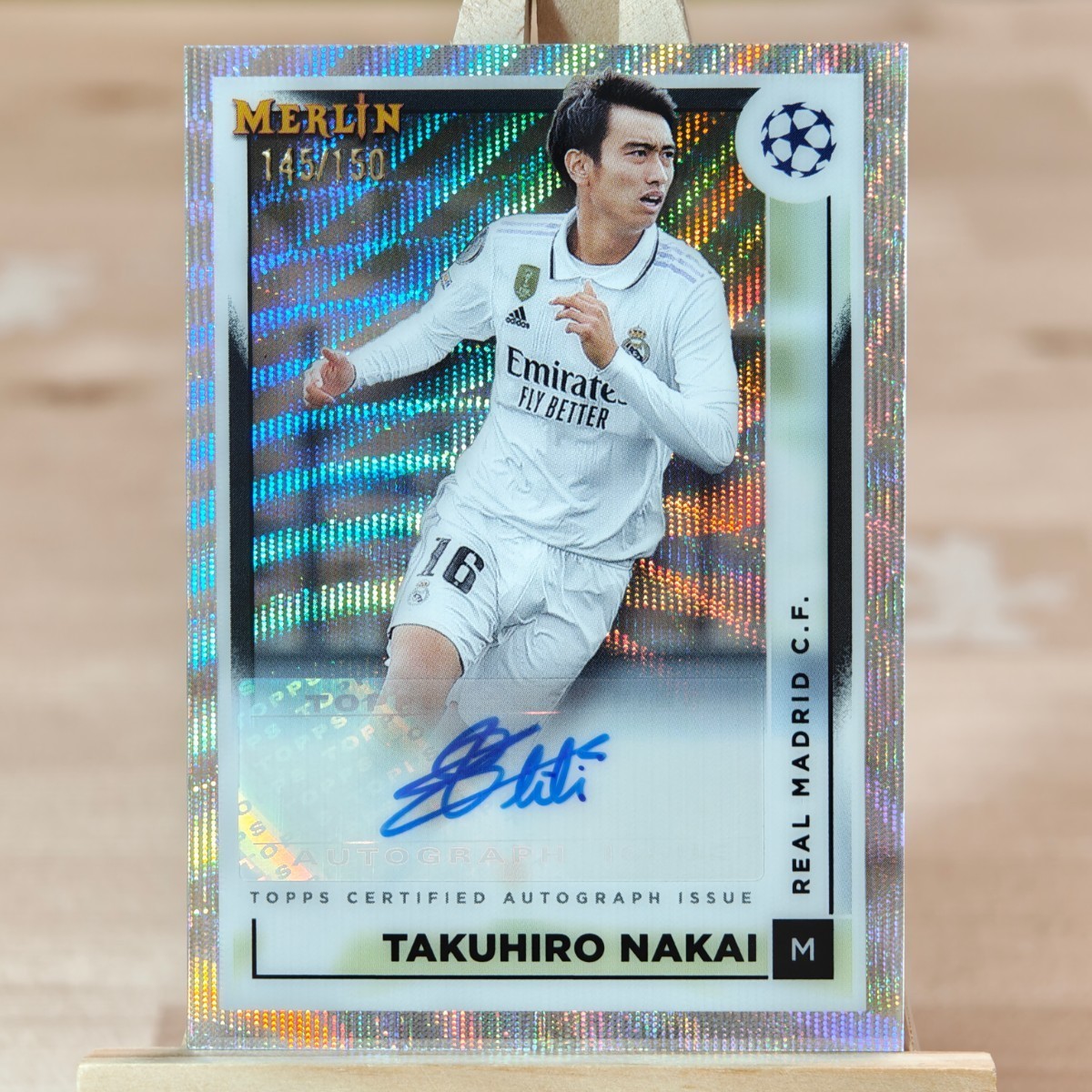 2022-23 中井卓大 Topps - 150枚限定 レアルマドリード | NAKAI 直筆 