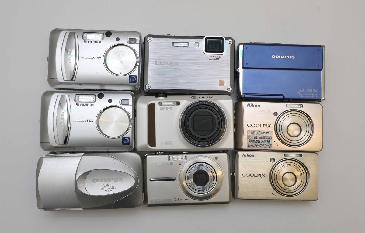  OLYMPUS NIKON PANASONIC FUJIFILM など コンパクトデジカメ まとめて 9台(その他)｜売買されたオークション情報、yahooの商品情報をアーカイブ公開 - オークファン その他