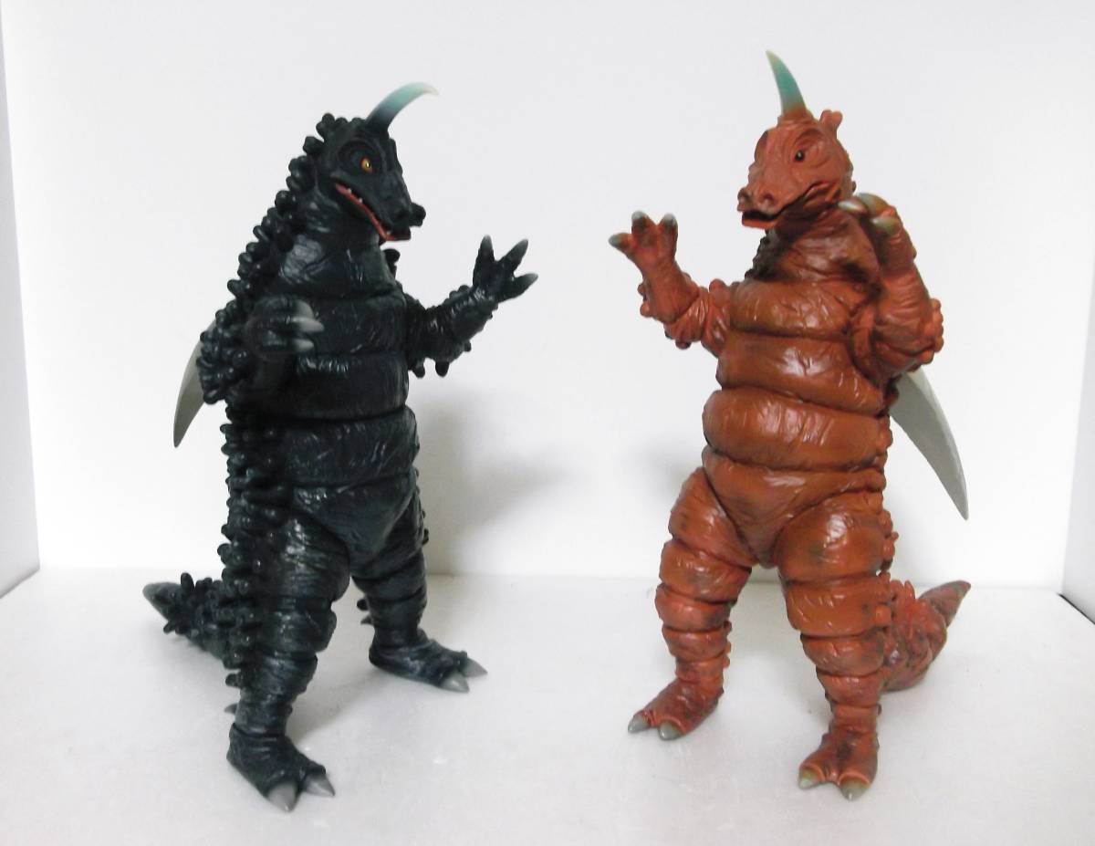 美品◆エクスプラス◆ブラックギラス　レッドギラス◆ソフビ完成品セット◆検ウルトラマンレオ　マルサン　ブルマァク　売切り_2