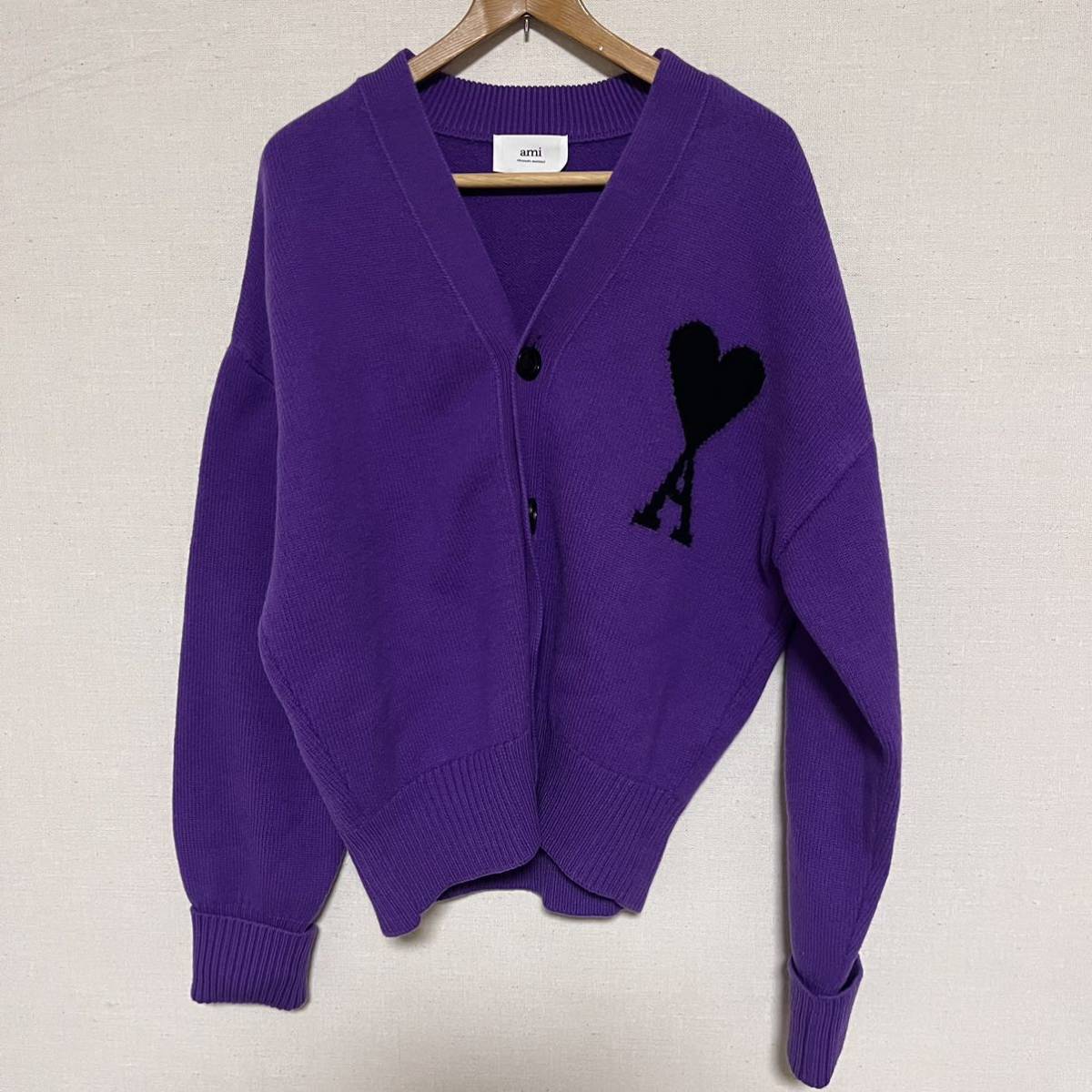 カーディガン AMI PARIS Ami アミパリス Vネック Paris アミパリ 