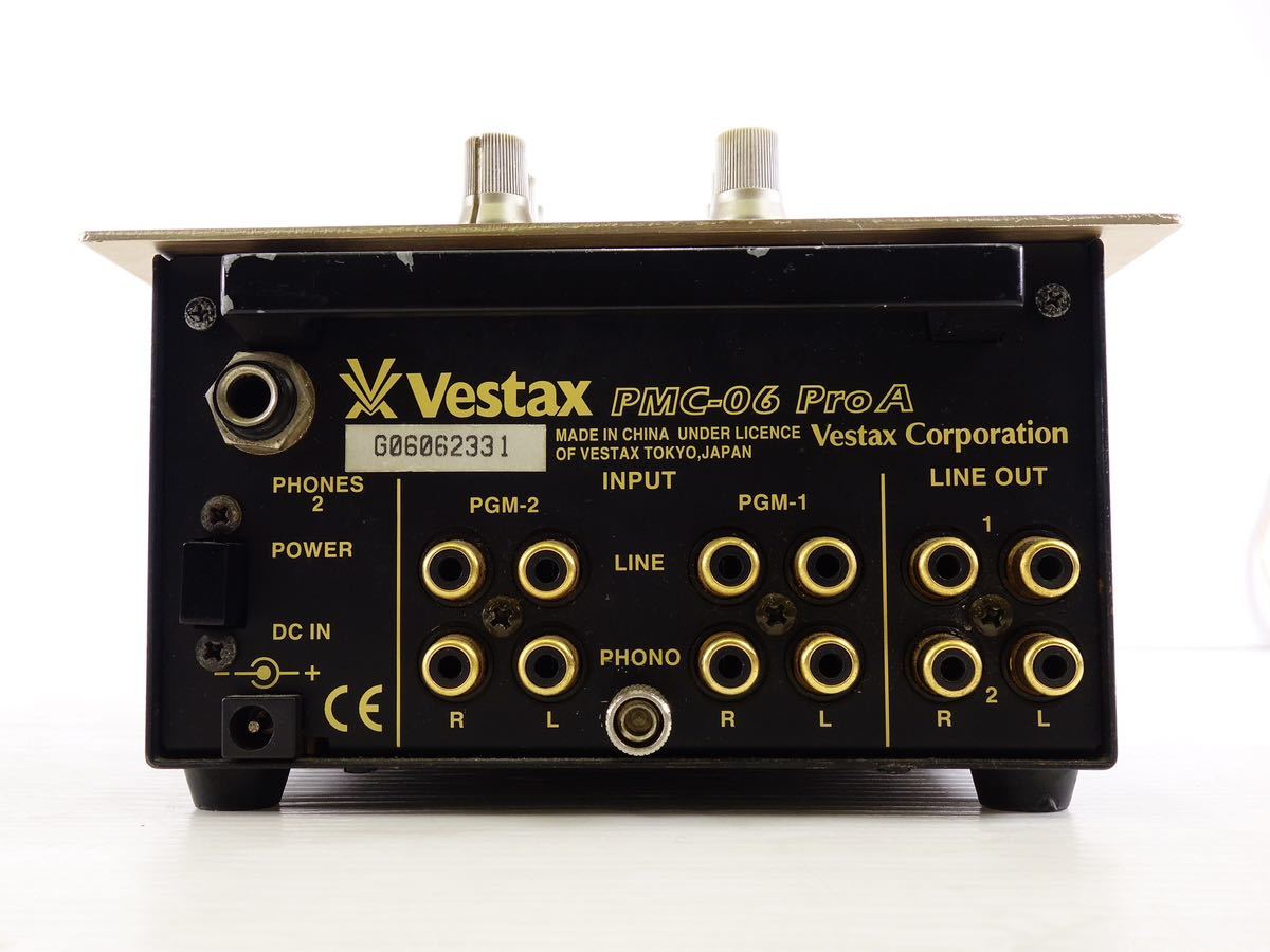 ☆ジャンク Vestax ベスタクス DJミキサー PMC-06 Pro A ① - Vestax 