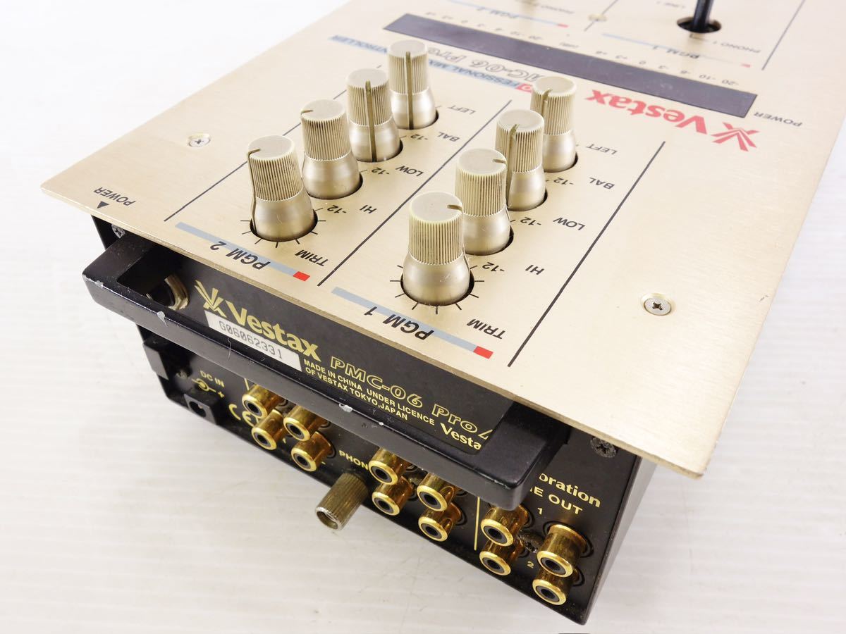 ☆ジャンク Vestax ベスタクス DJミキサー PMC-06 Pro A ① - Vestax 