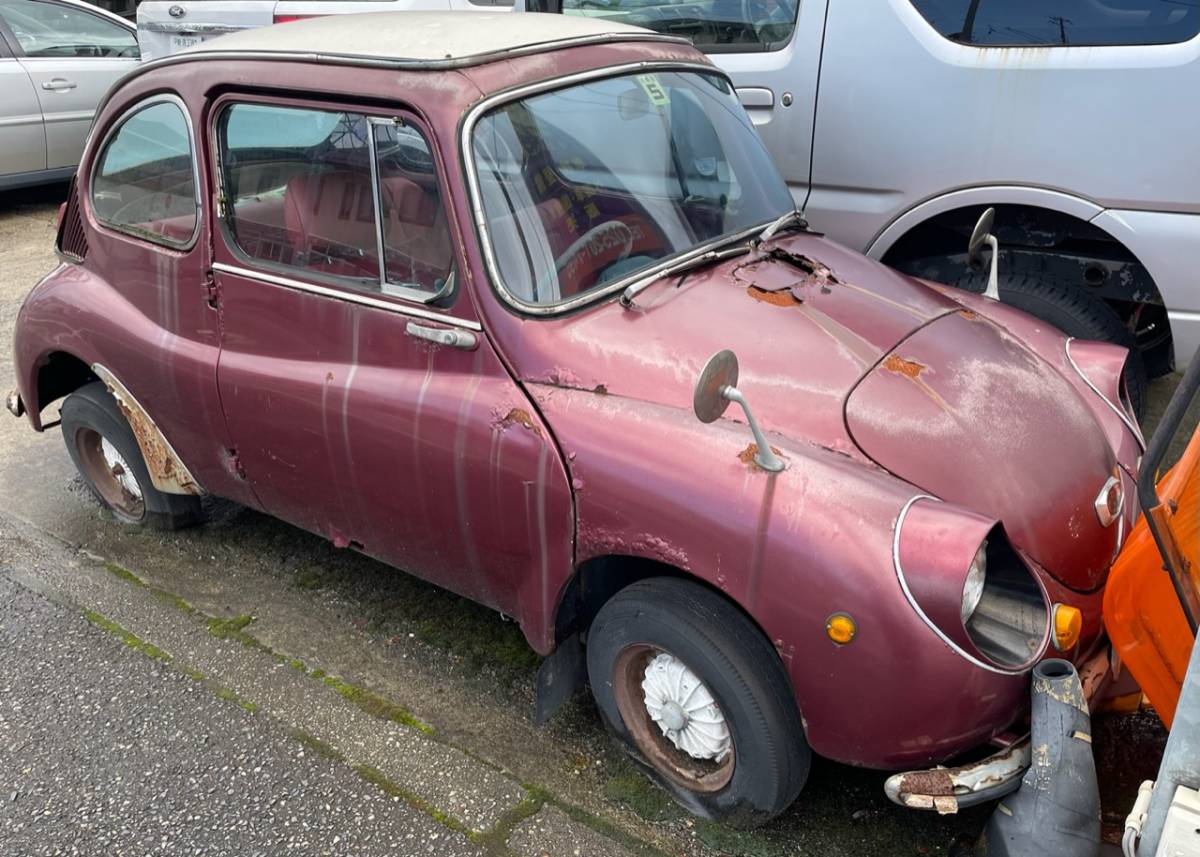 スバル360てんとう虫 部品取り車 丸車 ジャンク 機械遺産に選ばれたてんとう虫、家族に愛されるスバル360(K111型