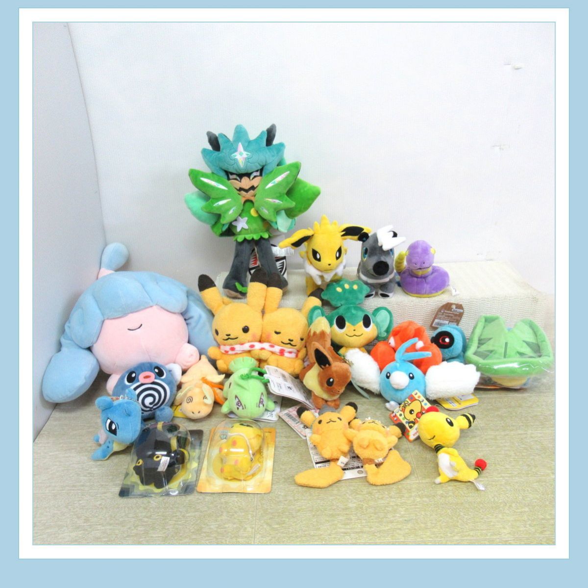 ポケモン ぬいぐるみ まとめ売り 新品 タグ付き 1円 【良品】大量！ ポケモンセンター ぬいぐるみ 20点セット/紙タグ付