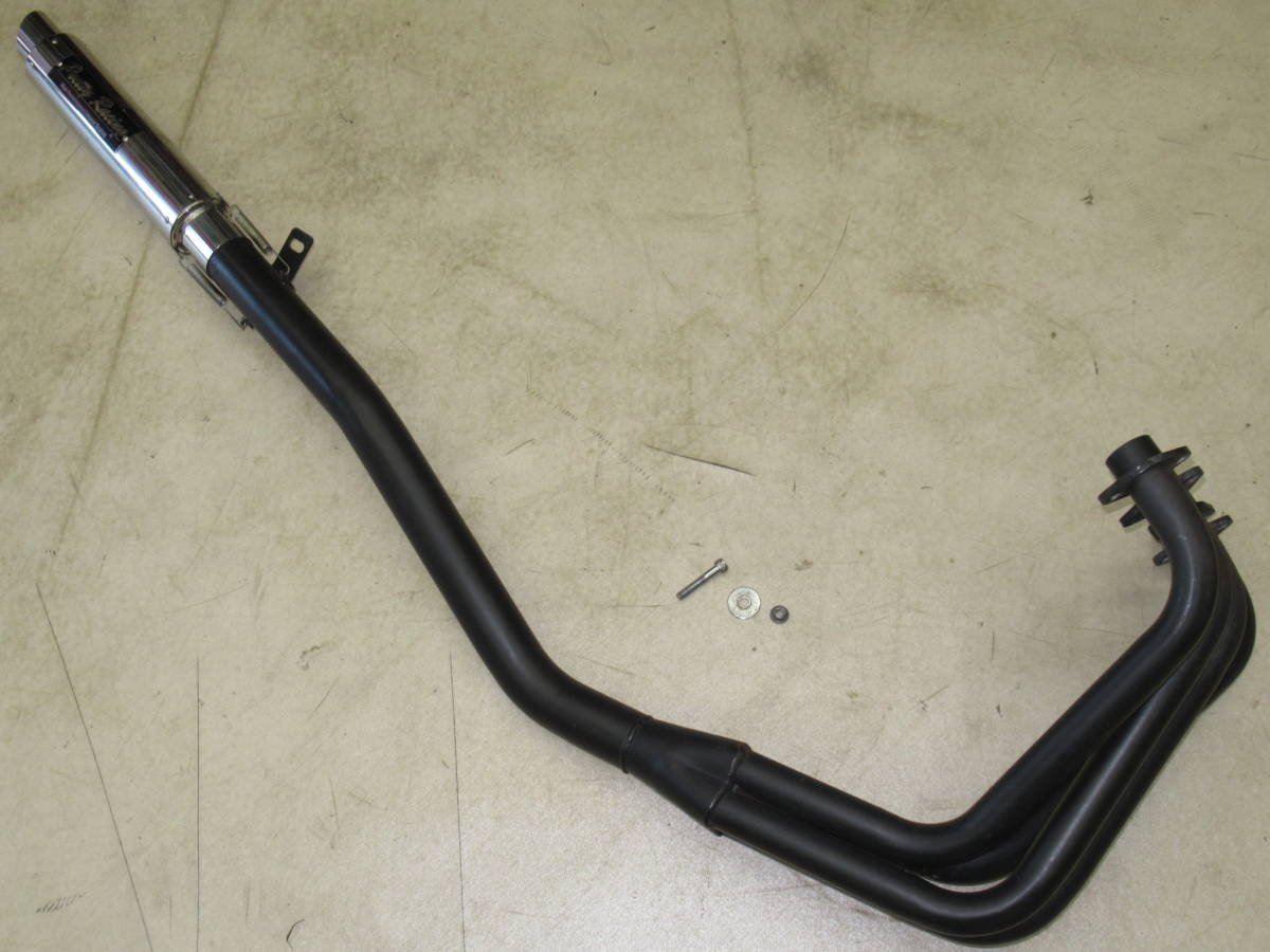 スズキGSX400インパルス(GK79A)用PRETTY RACING 4-1管 アルミサイレンサータイプ3 中古品 50.8Φ ブラック マフラー プリティーレーシング