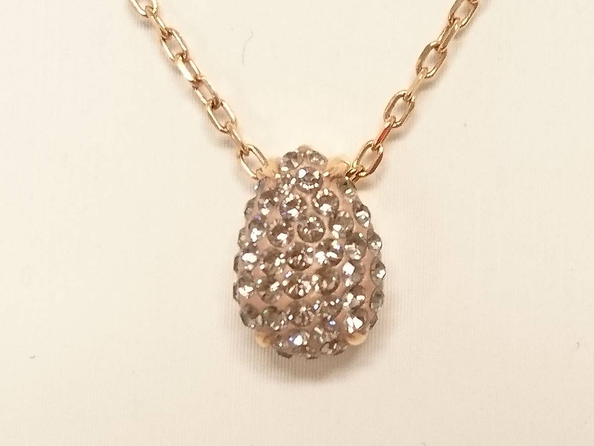 美品】SWAROVSKI スワロフスキー TEARDROP ティアドロップ ペンダント 