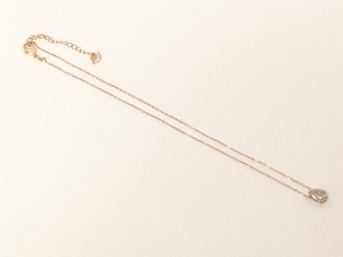 美品】SWAROVSKI スワロフスキー TEARDROP ティアドロップ ペンダント 