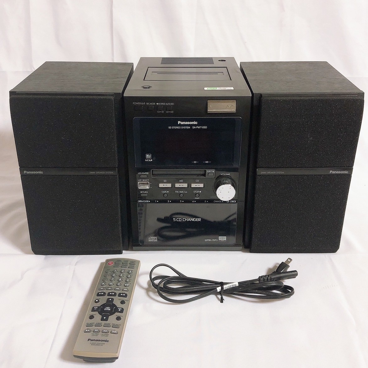 動作良好】Panasonic SC-PM710SD 高音質 5CD/SD/MD/TYPE システム