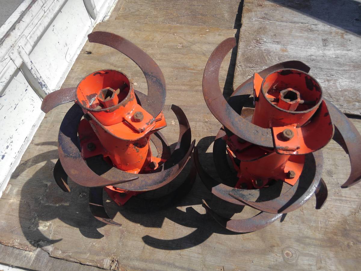 管理機 ロータリー　左右セット 爪 ツメ 耕運 パーツ　取付六角形 耕運機 耕運爪 　