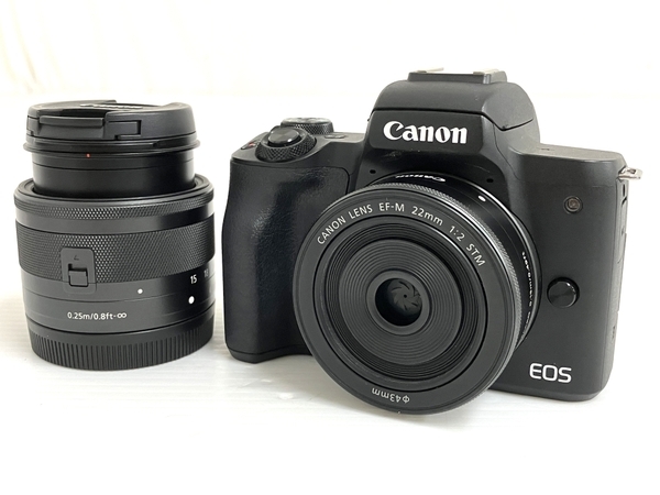 Canon EOS kiss M 15-45mm IS STM 1:3.5-6.3 22mm 1:2 STM ダブル