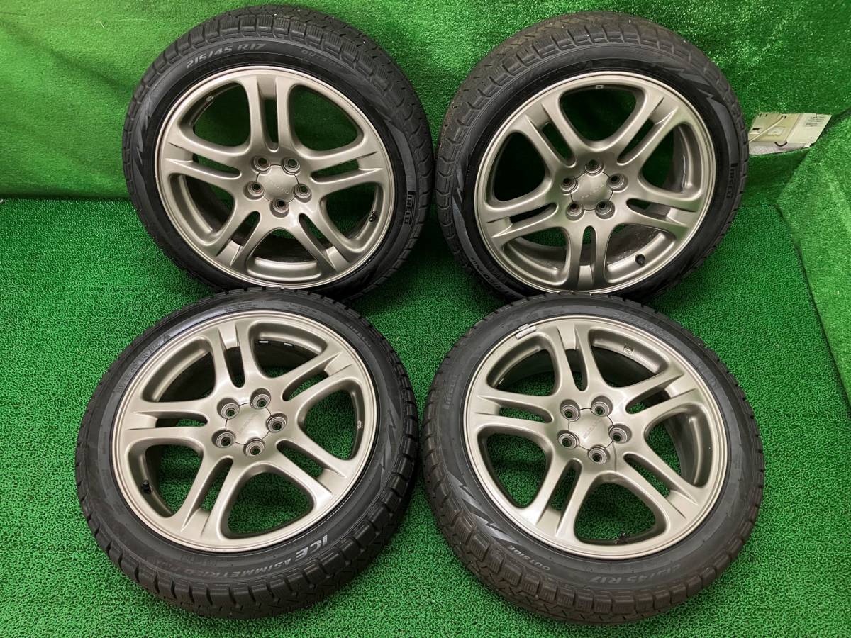 広島発☆格安】215/45R17 スバル レガシィなど 17インチアルミ付き 