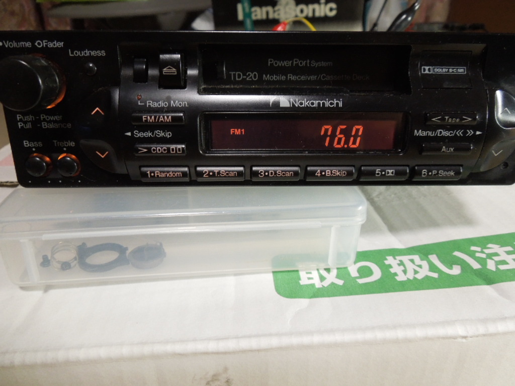 ジャンク] Nakamichi⁄ナカミチ 1DIN カセット⁄テープ デッキ TD-20