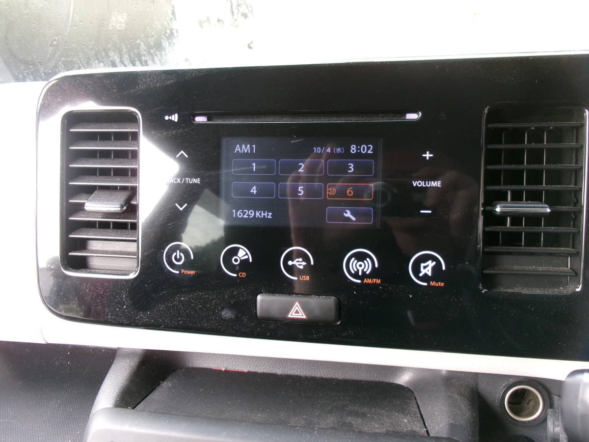 MF33S MRワゴン　純正オーディオ　フェイスパネル付き_3