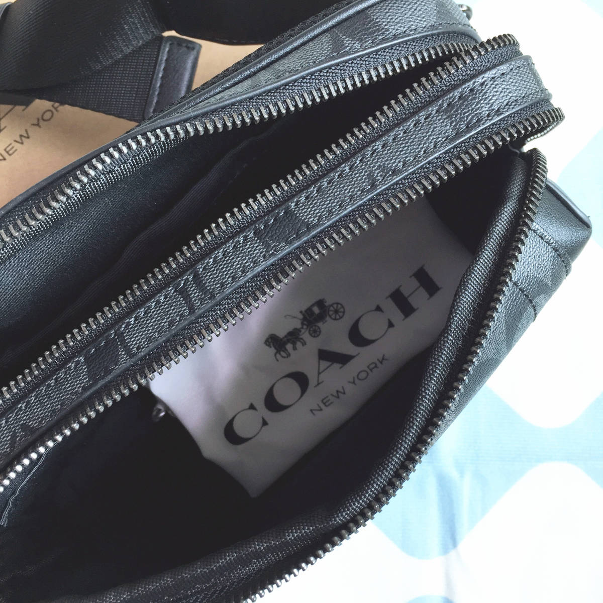 ☆新品☆コーチ/COACH バッグ F38749 チャコール×ブラック グラハム 