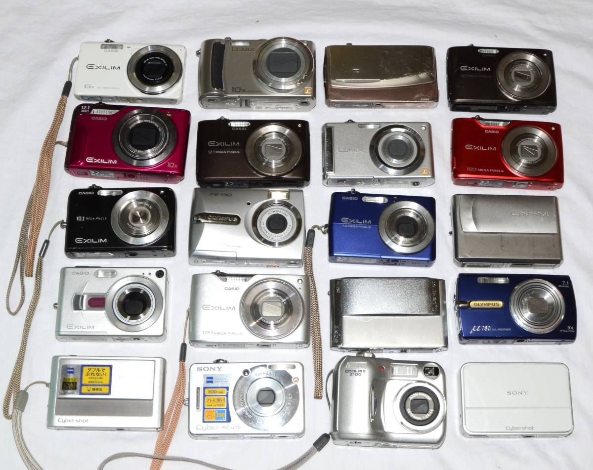 ☆ジャンク 07☆デジタルカメラ 70点以上 まとめて CANON NIKON CASIO 