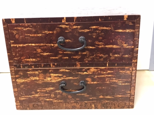 樺細工 三段棚 樺細工 三段棚 未使用品