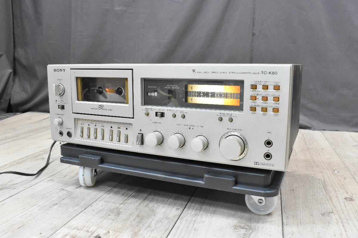 ジャンク品】SONY カセットデッキ TC-K80 ソニー ジャンクSONYカセット