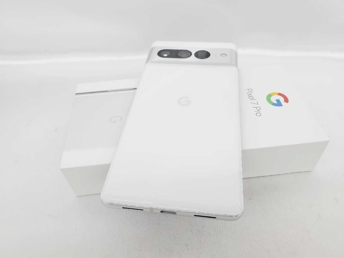 【中古品】SoftBank ソフトバンク スマートフォン Google Pixel 7 Pro 128GB GFE4J スノー ○ ※SIＭロック解除済 983112450 1014